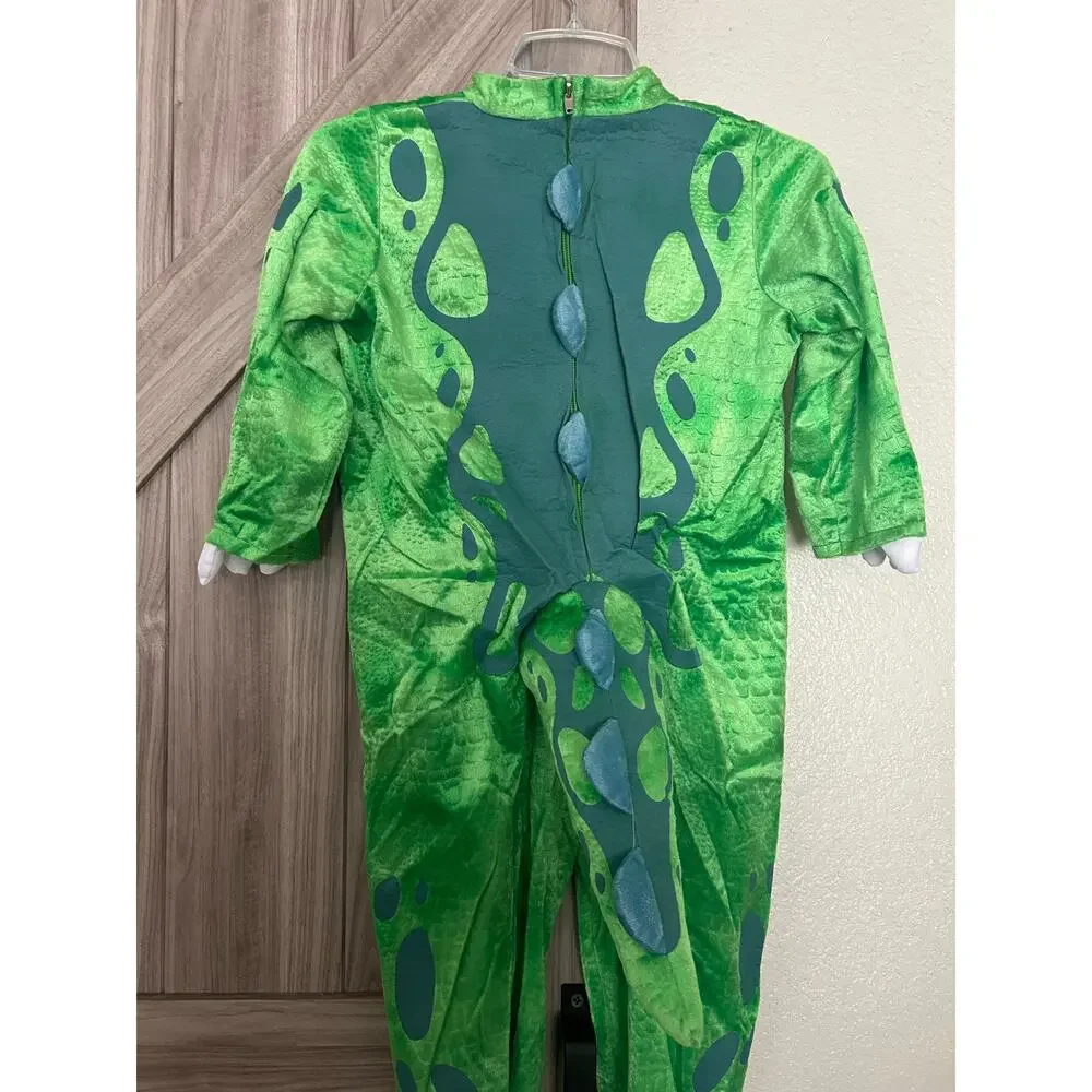 NEW Spooktacular Creations Green T-Rex small child 5-7 costume